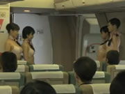 Японская стюардесса в нижнем белье
